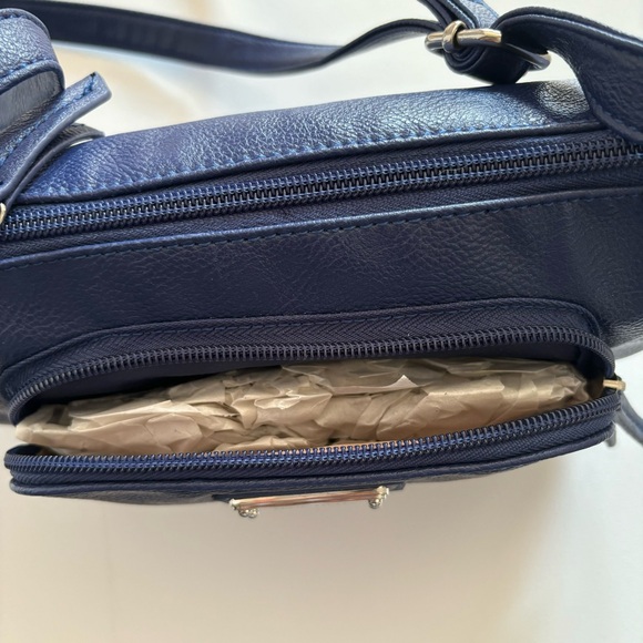 NWT Nine West Blue Everyday Crossbody Shoulder Purse - Picture 4 of 16